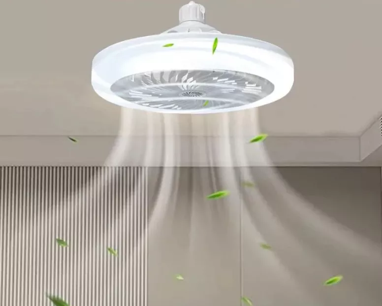 Ventilador Con Luz Led Protección Ocular Control Remoto 180° - Imagen 2