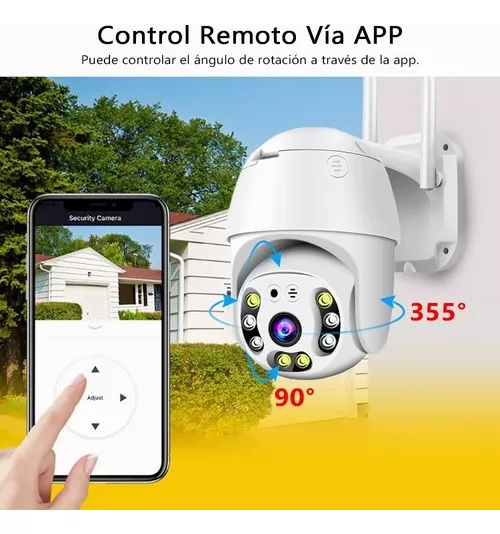 Cámara Ptz De Seguridad Wifi Hd1080p Alarma Camara Exterior - Imagen 4