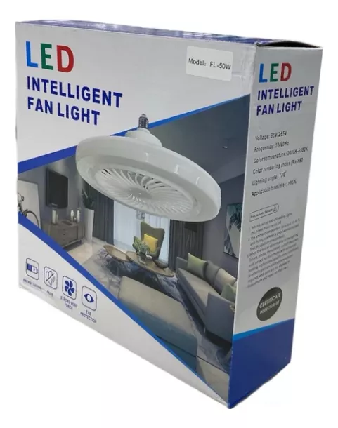 Ventilador Con Luz Led Protección Ocular Control Remoto 180° - Imagen 5