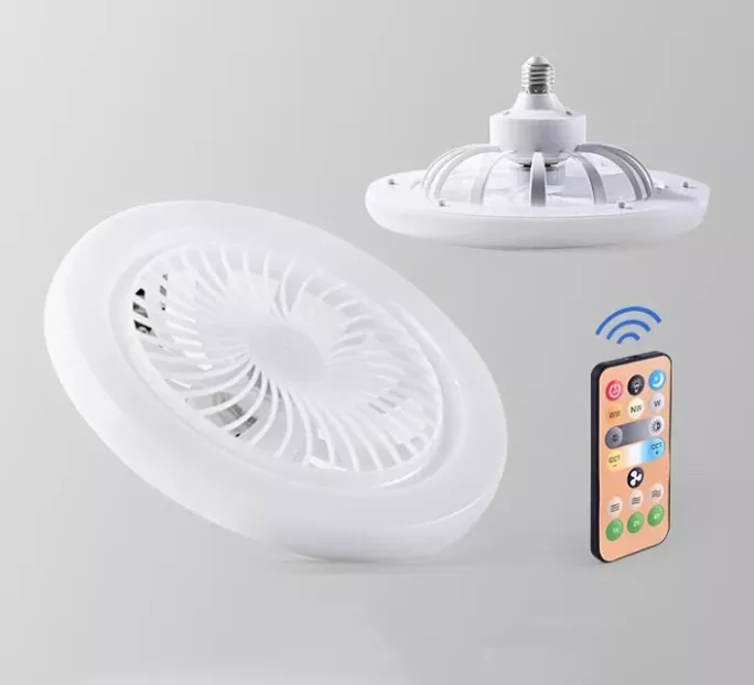 Ventilador Con Luz Led Protección Ocular Control Remoto 180° - Imagen 4