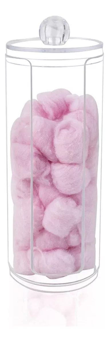 Dispensador Algodón Paño Desmaquillador Organizador Acrilico Color Transparente