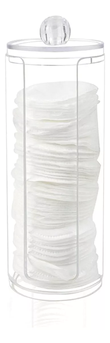 Dispensador Algodón Paño Desmaquillador Organizador Acrilico Color Transparente - Imagen 3